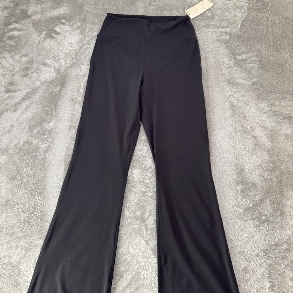 ALO Yoga Black Flare Ponte Boot-Cut Pants